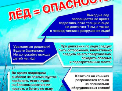 О ЗАПРЕТЕ ВЫХОДА НА ЛЁД