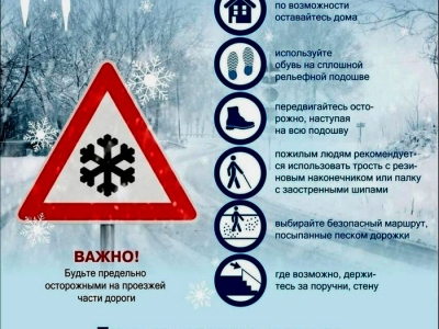 Осторожно, гололед!